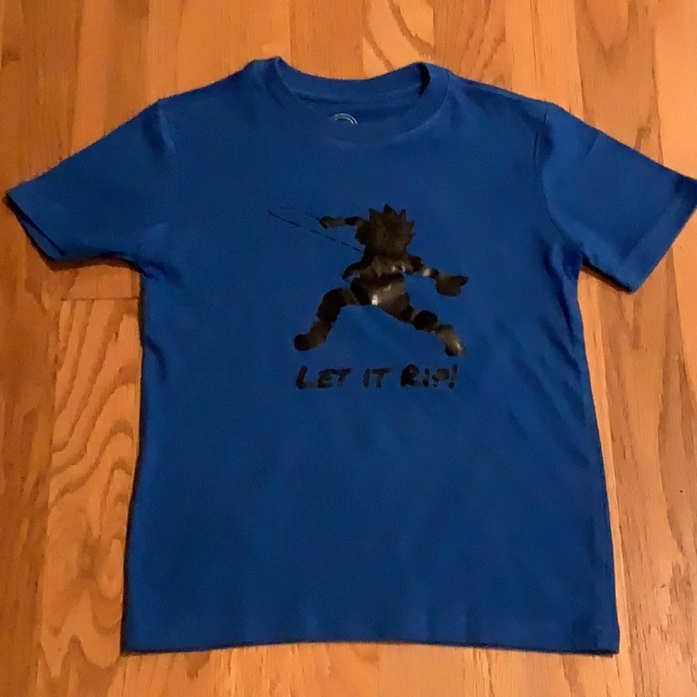 Wonder Nation - ‘LET IT RIP’ - KIDS T-Shirt - Royal Blue  - Boy’s Size XS